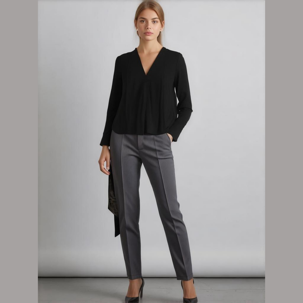 Universal standard black long sleeve blouse, 4XS (0), NWOT